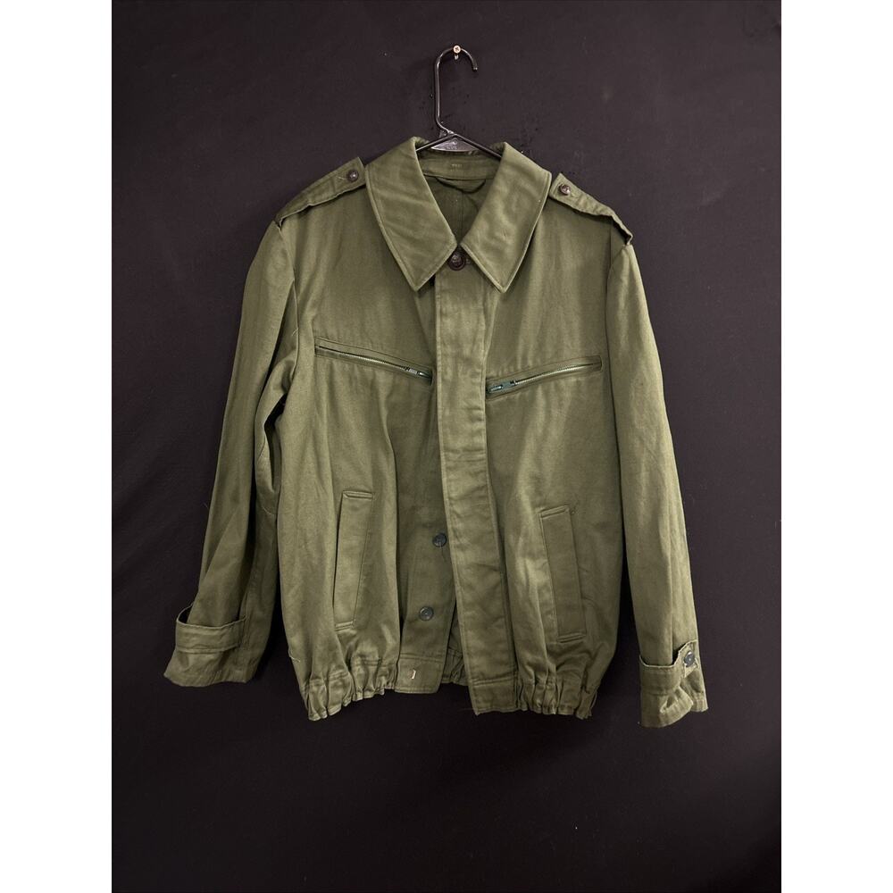 Air Force Jacket, green, size EU 46, US L, VTG 1980s used, Hungarian Army